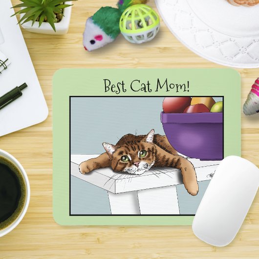 Muttertag Orange Tabby Cat Mousepad