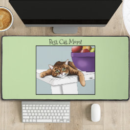 Muttertag Orange Tabby Cat Schreibtischunterlage