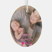 Muttertag Ornament Aus Glas (Vorderseite Rechts)