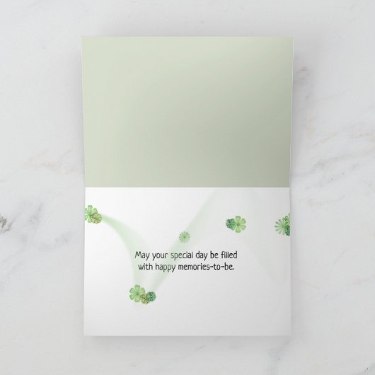 Muttertag Panda Bär mit Kübel Karte (Innenseite)