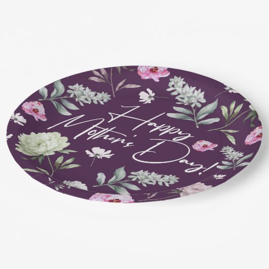 Muttertag Pappteller (Schrägansicht)