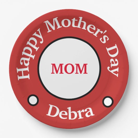 Muttertag Pappteller (Vorderseite)