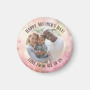 Muttertag Pastel Pink Grünes Krawatte-Farbton Magnet