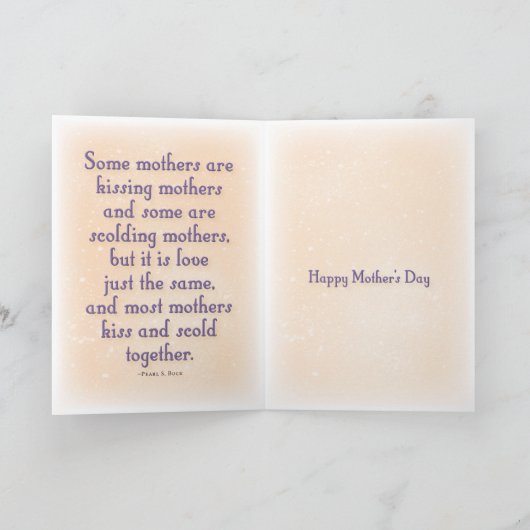 Muttertag ~Pearl S. Buck Karte (Innenseite)