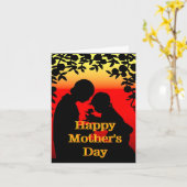 Muttertag | PERSONALISIERT | Grußkarte Karte (Gelbe Blume)