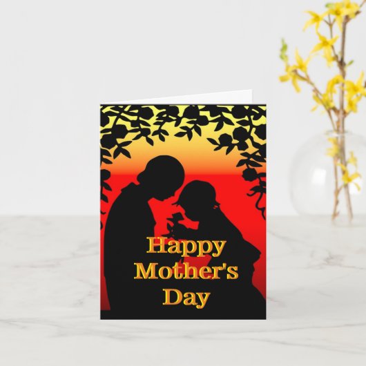 Muttertag | PERSONALISIERT | Grußkarte Karte (Gelbe Blume)