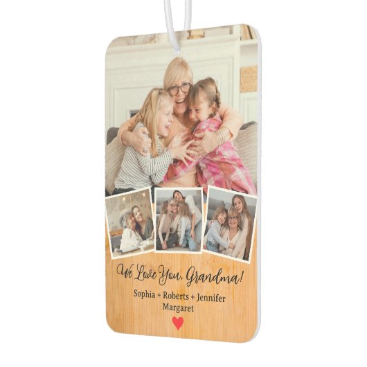 Muttertag Personalisiertes Foto Keepake Oma Autolufterfrischer (Links)