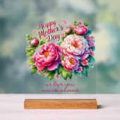 Muttertag Personalisiertes Peony Akryllisches Zeic Acrylschild (Neutral)