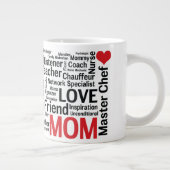 Muttertag Phantastisch Multi-Talent Super Mama Jumbo-Tasse (Rechts)