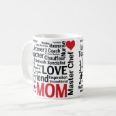 Muttertag Phantastisch Multi-Talent Super Mama Kaffeetasse (Vorderseite Links)