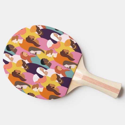 Muttertag Pingpong Paddel Tischtennis Schläger (Rückseite Seitenansicht)
