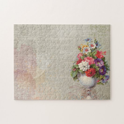 Muttertag Planter farbenfrohe Blume Zeitung Puzzle (Horizontal)
