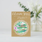 Muttertag Postkarte (Stehend Vorderseite)