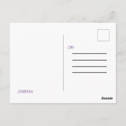 Muttertag Postkarte (Rückseite)