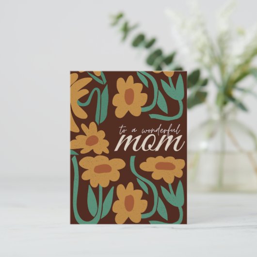 Muttertag Postkarte (Stehend Vorderseite)