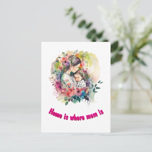 Muttertag Postkarte (Stehend Vorderseite)