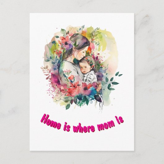 Muttertag Postkarte (Vorderseite)