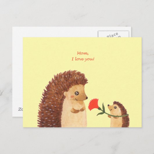 Muttertag Postkarte (Vorne/Hinten)