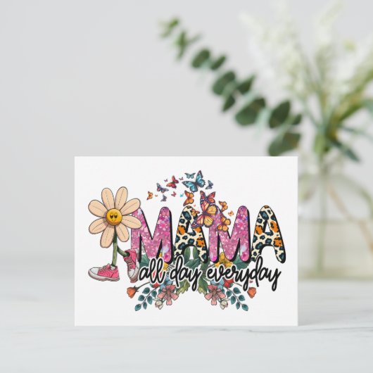 Muttertag Postkarte (Stehend Vorderseite)