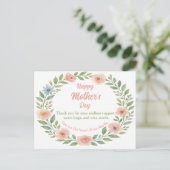 Muttertag Postkarte Aquarellbilder (Stehend Vorderseite)
