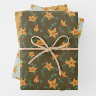 Muttertag Punny Floral Collection Geschenkpapier Set