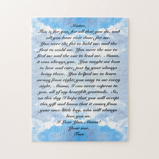 Muttertag Puzzle (Vertikal)