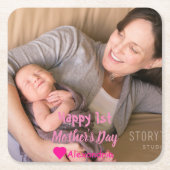 Muttertag Rechteckiger Pappuntersetzer (Vorderseite)