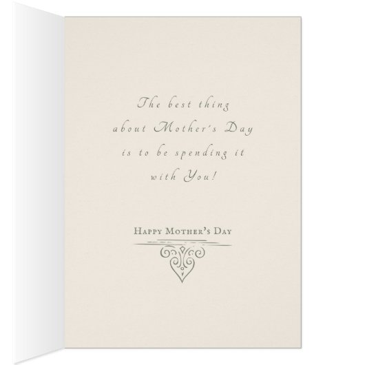 Muttertag Redouté Rosa, CC1111 Karte (Innen (Rechts))