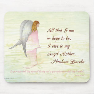 Muttertag religiöser Engel Mousepad