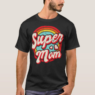 Muttertag Retro Vintag Super Mama 60er 70er 80er 9 T-Shirt