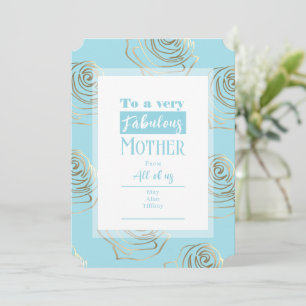 Muttertag Robin Egg Blue Card Feiertagskarte
