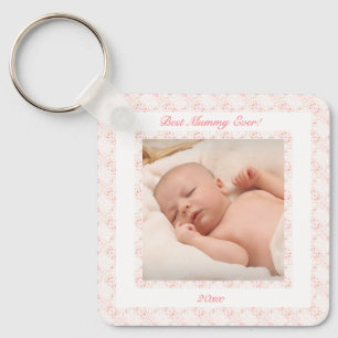 Muttertag Rosa Beste Mama Foto Geschenk für Mama Schlüsselanhänger
