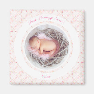 Muttertag Rosa Beste Mommy Ever Baby Foto Geschenk Magnet