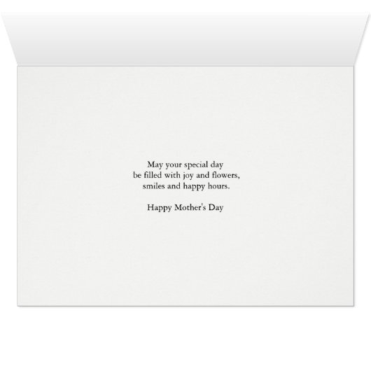 Muttertag Rosa Blume (Innenansicht Horizontal (Unten))