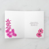 Muttertag Rosa Blume Karte (Innenseite)