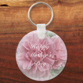 Muttertag rosa Kletterrosa Rose blüht Schlüsselanhänger (Vorderseite)