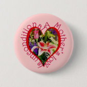 Muttertag Rosa Liebe Button (Vorderseite)