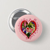 Muttertag Rosa Liebe Button (Vorne & Hinten)