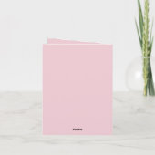Muttertag rosa lila schöner Wunsch Karte (Rückseite)