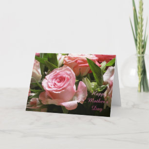 "Muttertag rosa Rose." Grußkarte Karte