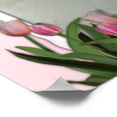 Muttertag - Rosa Tulips - Deutscher Schäferhund Poster (Ecke)