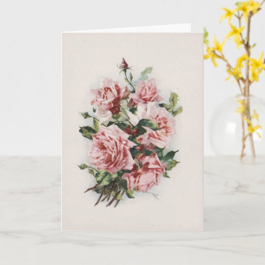 Muttertag Rose Bouquet Karte (Gelbe Blume)
