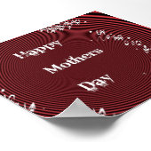 Muttertag Rot Poster (Ecke)