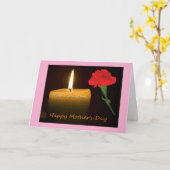 Muttertag-Rote Rose Karte (Gelbe Blume)