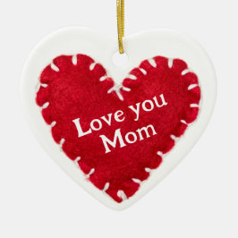 Muttertag Rotes Feeltherz hing Decoration Keramik Ornament