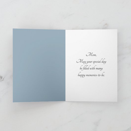 Muttertag Rotes Herz Ballon Karte (Innenseite)