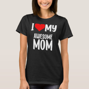 Muttertag Rotes Herz mit Liebe Ich Liebe meine Mam T-Shirt