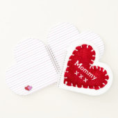 Muttertag Rotes Herz Notizblock (Innenseite)