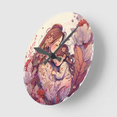 Muttertag Runde Wanduhr (Winkel)