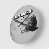 Muttertag Runde Wanduhr (Winkel)